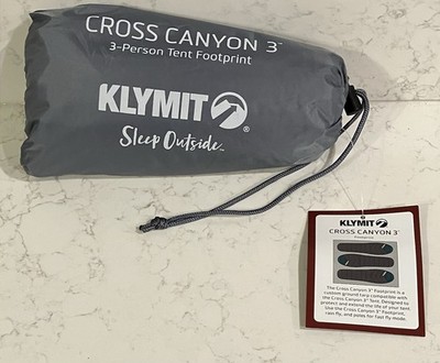 Klymit Cross Canyon 3 Person Tent Footprint Tarp - 84x73 inch / 13 oz - NWT