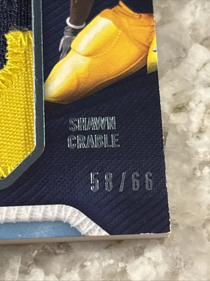 Shawn Crable 2008 SP Rookie Threads Letterman Auto 58/66 Michigan Wolverines - Image 2 of 4