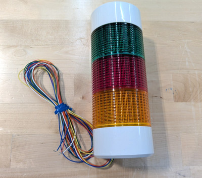 Patlite WME-302D-RYG 3-Tier Wall Mount LED Signal Tower Stack Continuous 24V DC