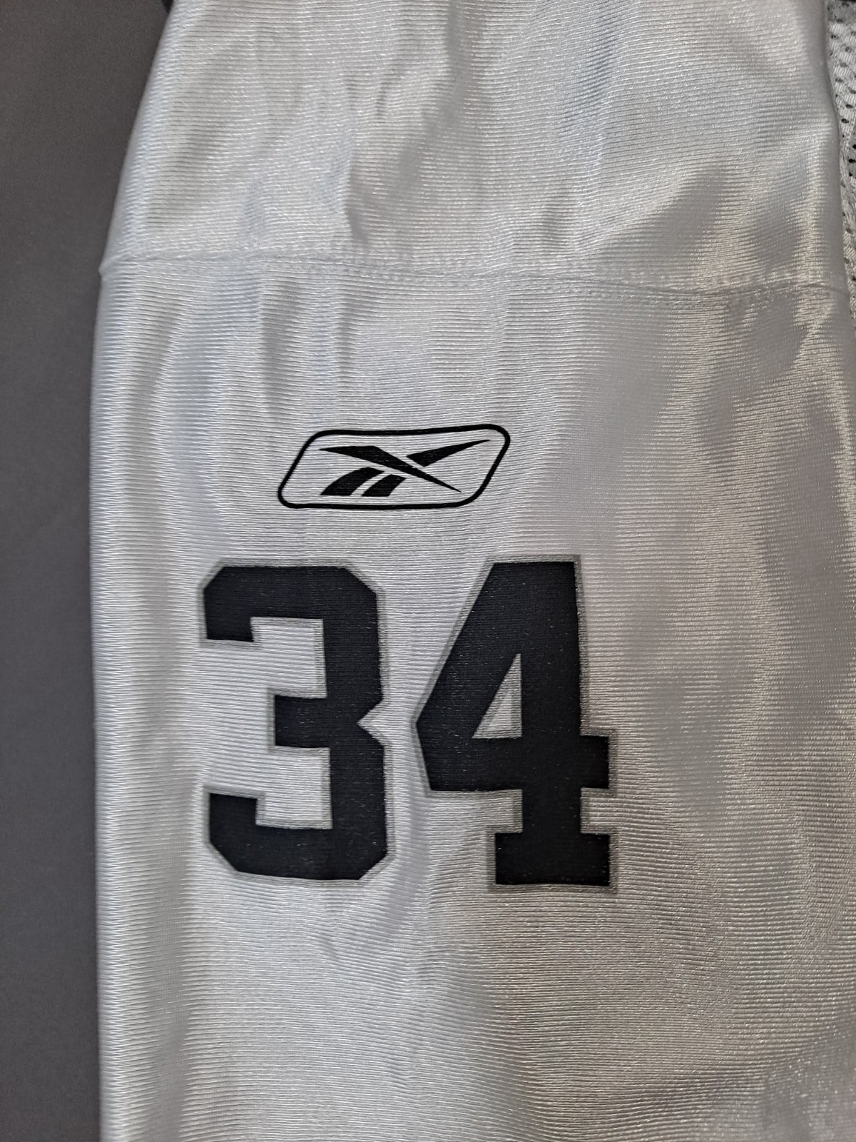 Reebok Oakland Raiders LaMont Jordan Jersey Men's XL White #34 NFL Screen Print thumbnail 3
