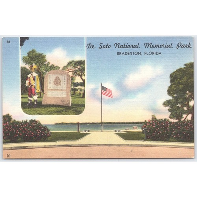 #ad #ad Postcard De Soto National Memorial Park Bradenton Florida $2.76