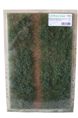 Model Scene F542 Bahndammbegrünung 28 x 18 cm Spur H0