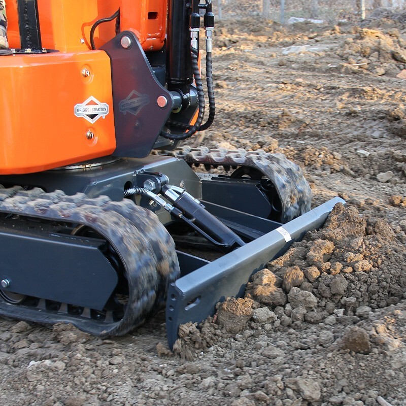 Free Shipping 1-Ton Mini Excavator 13.5HP B&S EPA Gas Engine, Hydraulic Digger