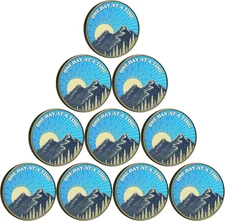 Sunrise Serenity Lucky Coin One Day at a Time Pocket Token Gift for Men or Women