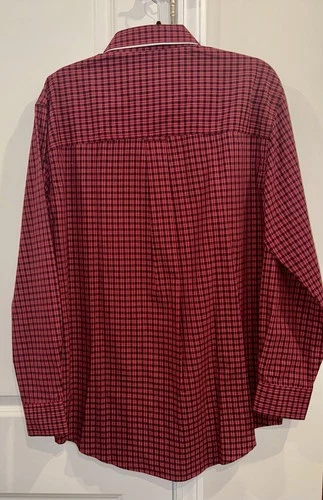 Chaps Men's Red Plaid Button-Down Shirt New with Tags  Size Medium image 4