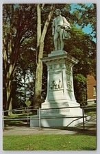 Robert Burns Statue Barre Vermont Postcard Frank L. Forward Koppel Color Chrome