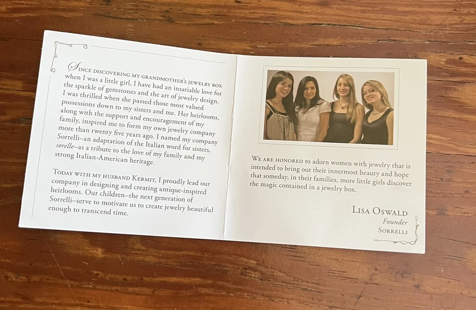 索雷利蓝色水晶耳环穿孔吊坠签名 — 第 4/4 张图片