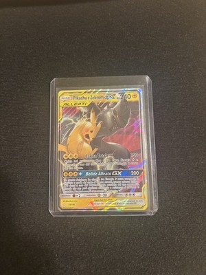 Pokemon Card Pikachu and Zekrom GX - 33/181 - Team Up - Near Mint/Mint Condition