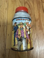 Vtg BONANZA Television Show TV Half Pint WESTERN Aladdin Lunchbox Thermos