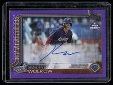 2025 Topps Pro Debut #PD-182 George Wolkow Base Autographs Purple Foil #/299