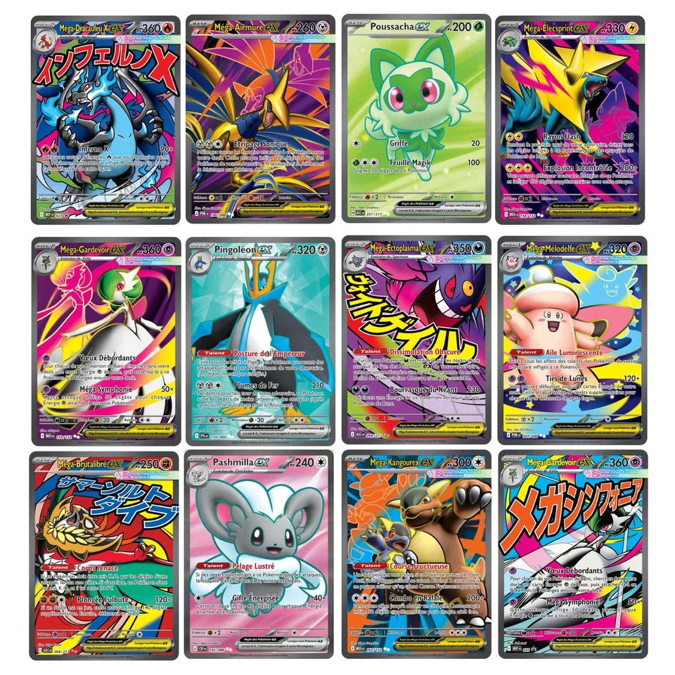 Carte pokémon Au Choix Full Art Et Méga-Attaque bloc Méga Évolution - Photo 1/1