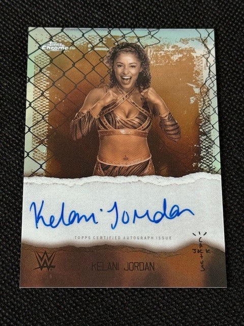 2025 Topps Chrome WWE Cactus Jack Kelani Jordan Autograph Astro