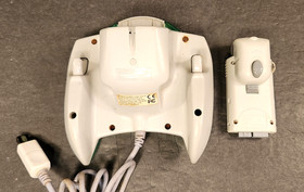 SEGA DREAMCAST OEM TRANSLUCENT GREEN CONTROLLER AND VMU NOT WORKING AS IS