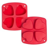 Herz Muffinform Silikon Backform Mini Kuchenform Antihaft HitzebestäNdig 2 StüCk