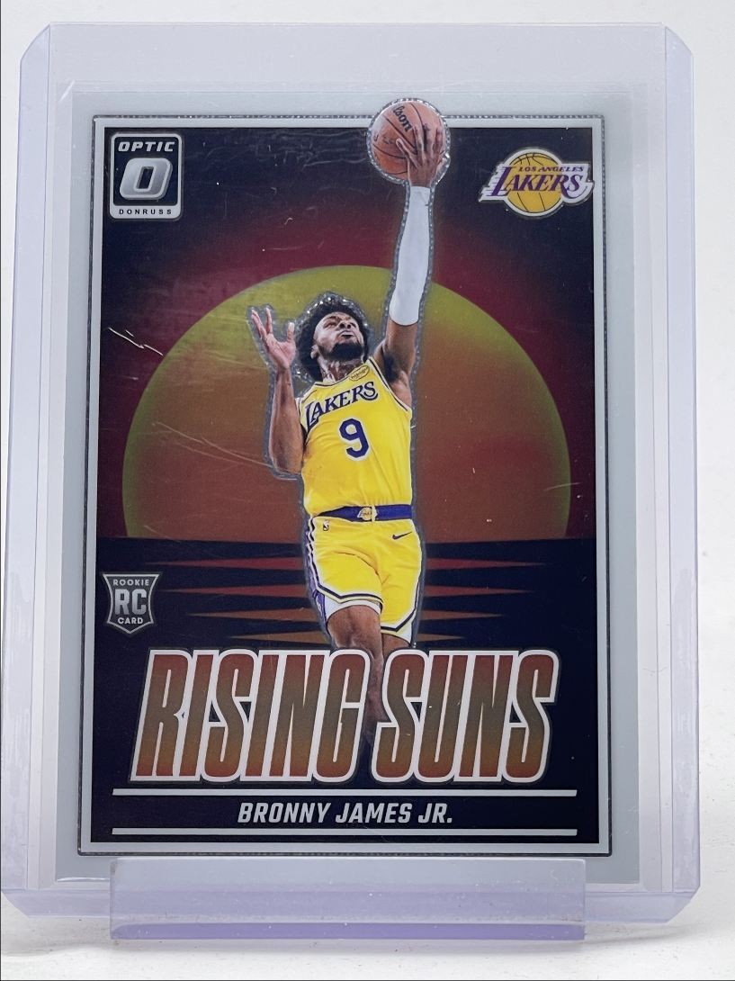 BRONNY JAMES JR. 2024-25 DONRUSS OPTIC RISING SUNS ROOKIE LAKERS RC Q0190