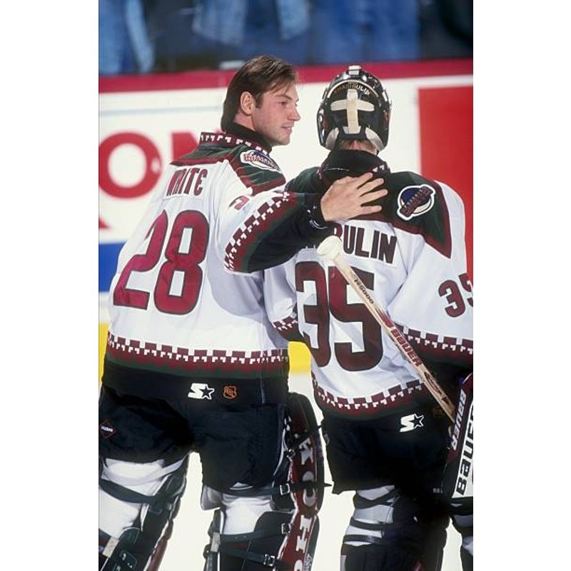 Phoenix Coyotes 90s STARTER jersey white kachina XL home Arizona
