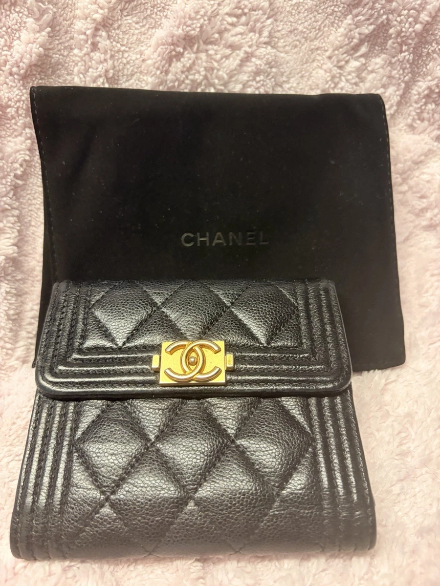 CHANEL Gold Leather Wallets for Women for sale | eBay