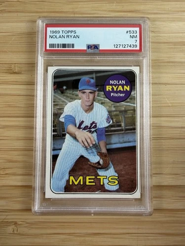 1969 Topps #533 Nolan Ryan Second Year Card PSA 7