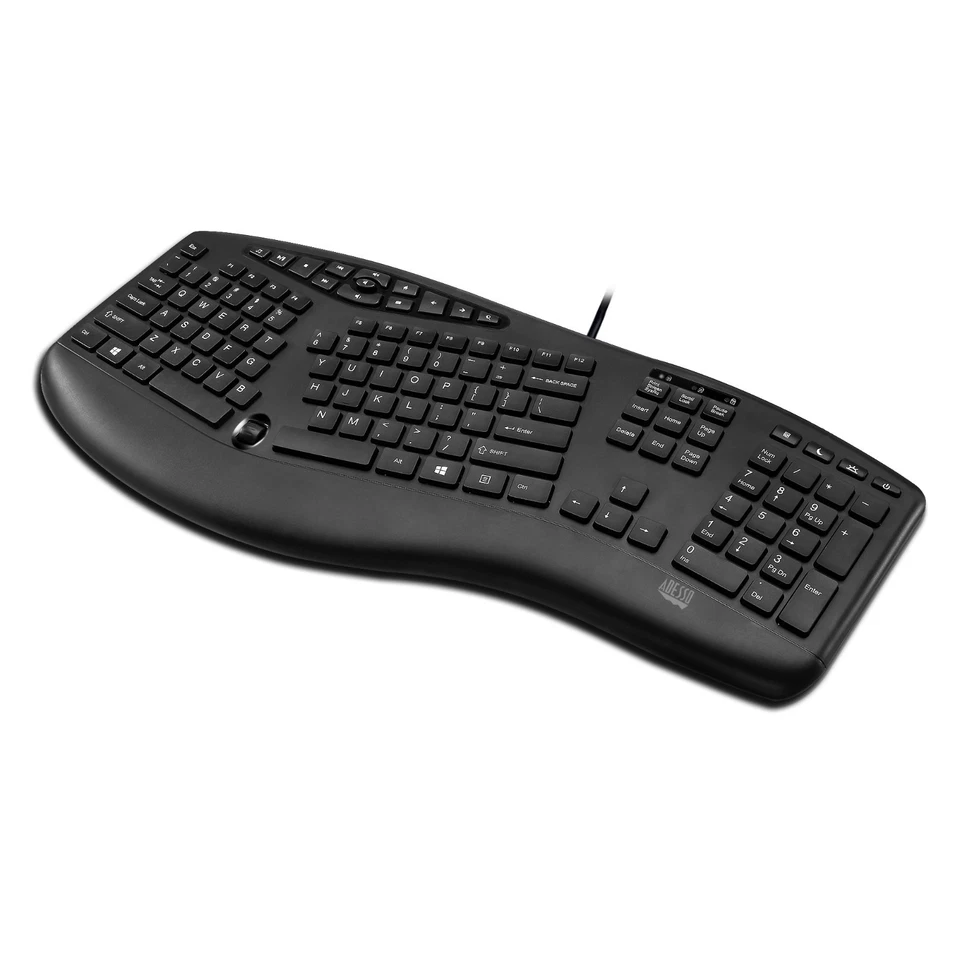 Adesso TRUFORM ERGONOMIC KEYBOARD USB QWERTY UK English Desktop AKB-160UB-UK - Image 4 of 4