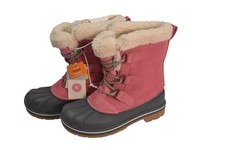 Cat  Jack Boots Girls Size 4 Pink Faux Fur Winter Snow Insulated 093 13 0212