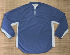 Men?s RailRiders Eco Mesh Vented Pullover Shirt UPF 30 Medium Blue EUC