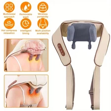 Electric Cervical Neck Cloud Massage pain Relief Device Shoulder Relaxer