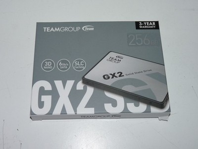 TEAMGROUP GX2 256GB SSD Laufwerk, 530 MB/s Lesen, 480 MB/s Schreiben, NEU, VERSIEGELT