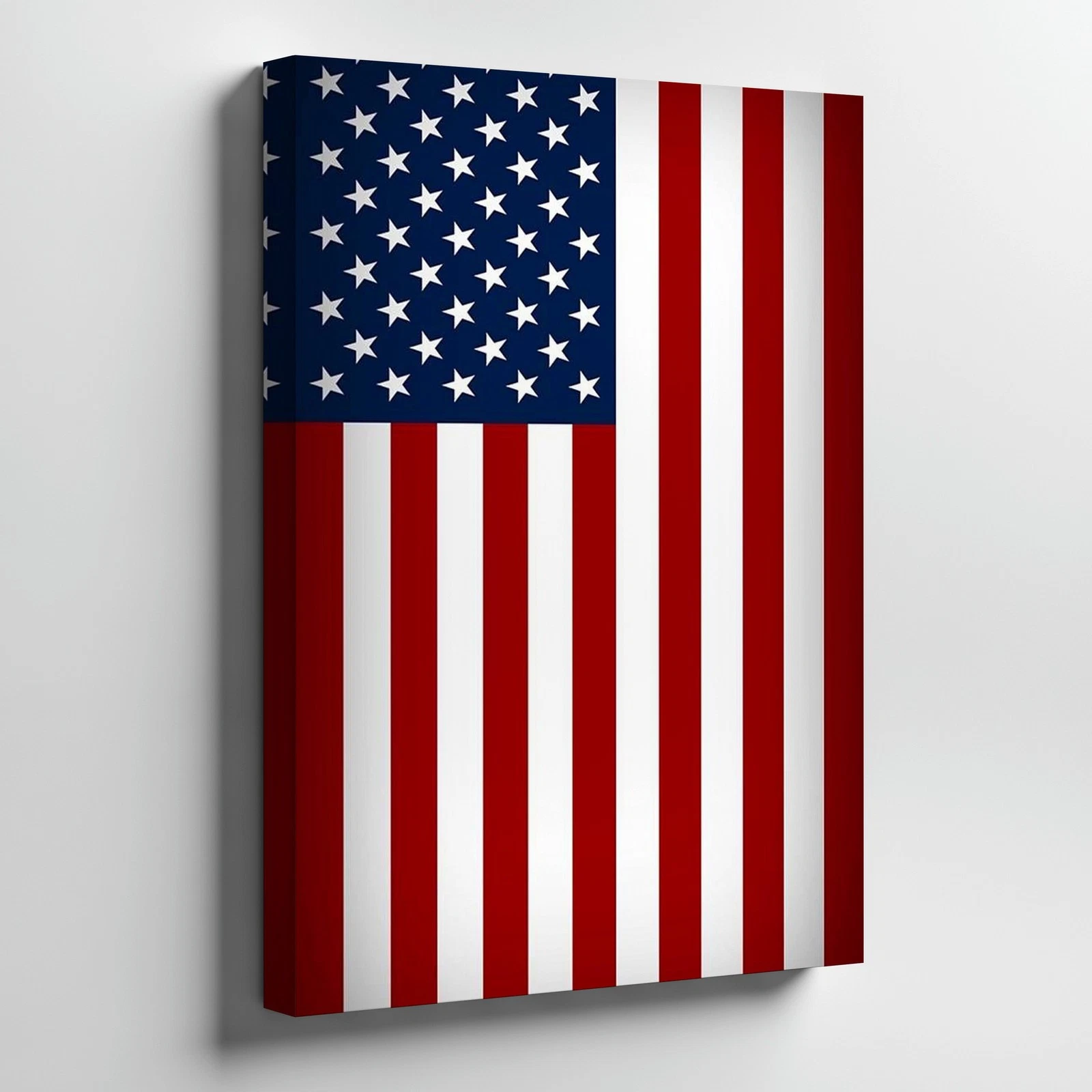 American Flag Canvas Wall Art Patriotic Red White Blue Stars Stripes Print Home
Opens in a new windo