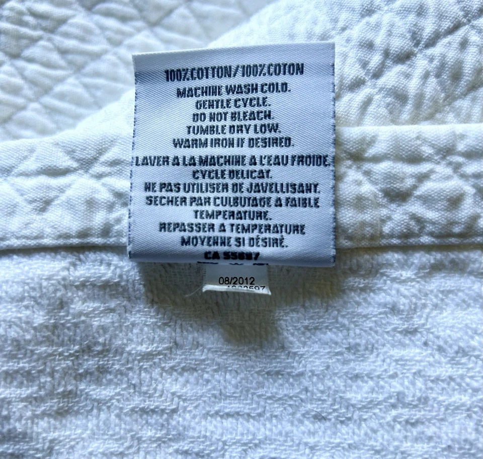 Edredón Cobertor Restauración Hardware Vintage Lavado Maitlasse King 114” X 96” Usado en Excelente Condición Foto 4 de 4