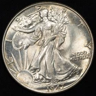 1947-P Walking Liberty Silver Half Dollar Choice Uncirculated BU+