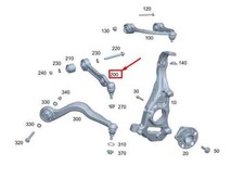 MERCEDES-BENZ AMG GT X290 Querlenker vorne rechts unten A2903301802 NEU ORIGINAL