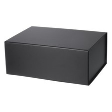 10x7x4 Inch Rectangle Gift Favor Box with Magnetic Closure Lid Black