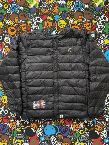 A BATHING APE (BAPE) Giacca imbottita nera A Bathing Ape