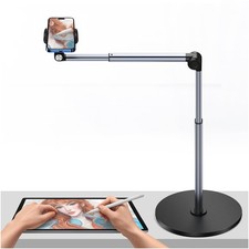 Heavy Duty Aluminum Overhead Tripod for iPhone, 13.7 in Long Overhead Mount, ...