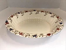 Antique Copeland SPODE WICKER DALE 9" Oval Serving Bowl   England