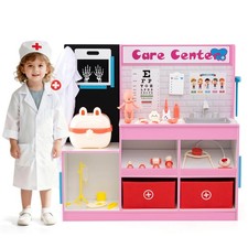 Play Doctor  s Office w/Examine Region X-Ray Film ECG Monitor Eye Chart Faucet