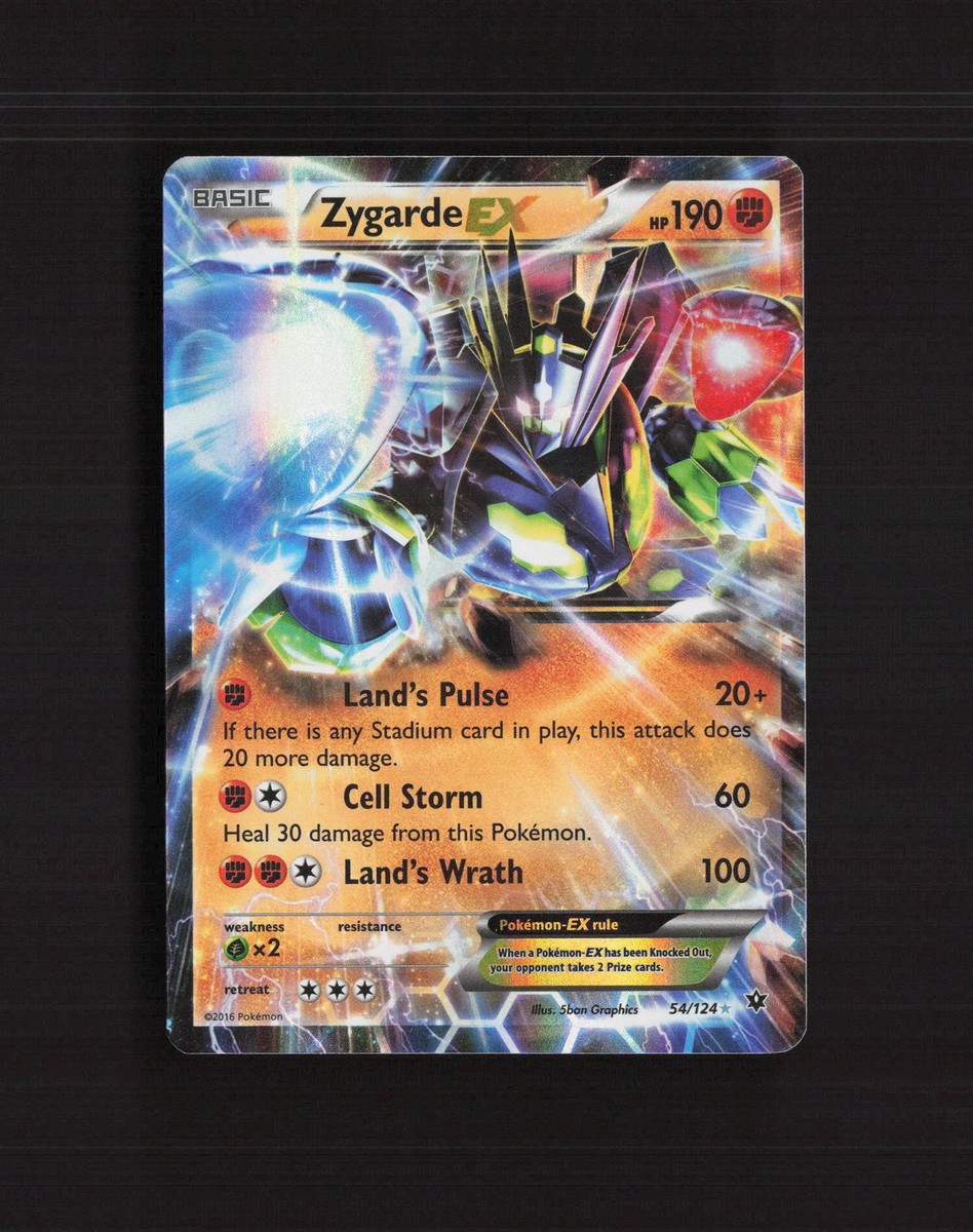 Zygarde EX 54/124 Fates Collide Ultra Rare Holo Pokemon Card LP | eBay