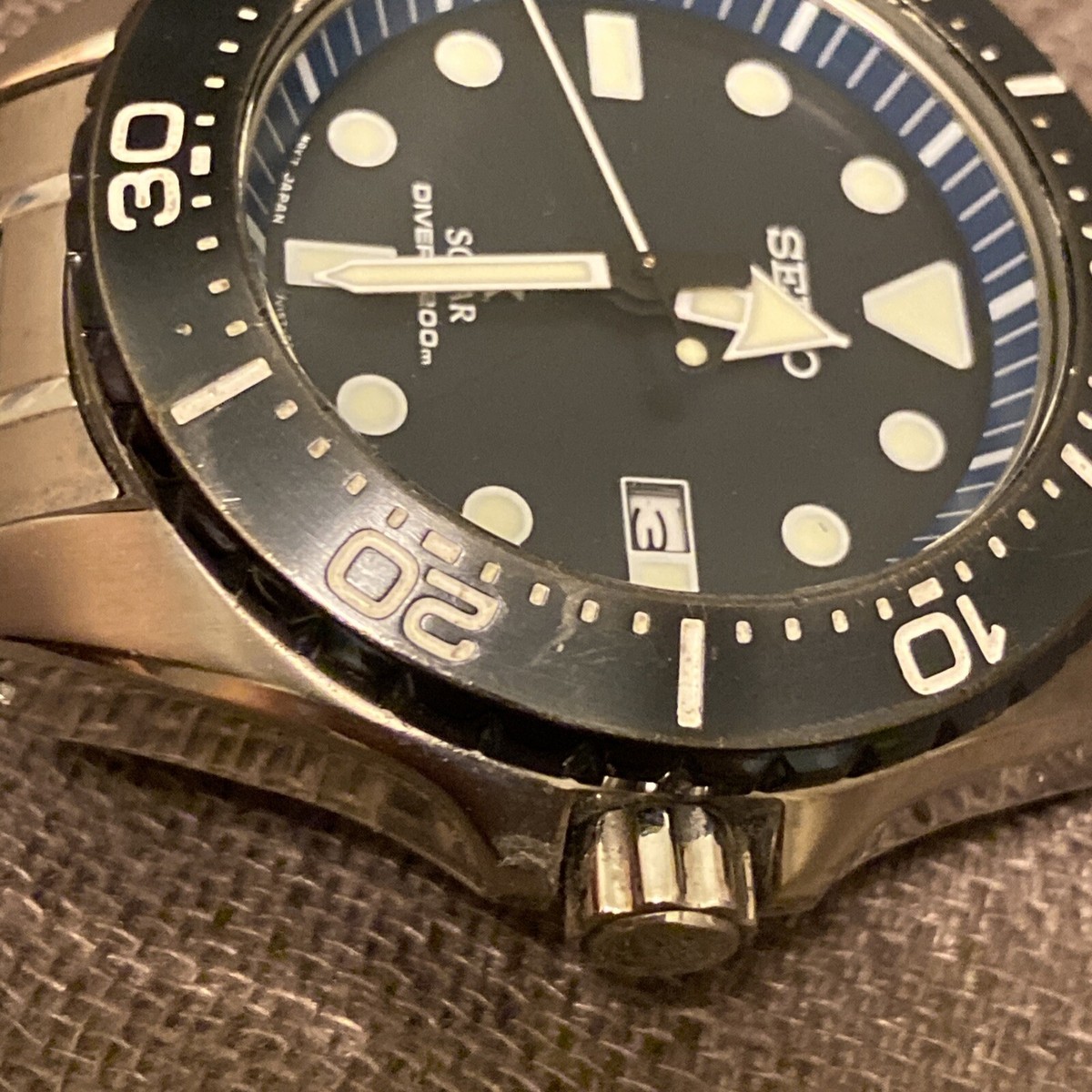 SEIKO ProspeX SBDJ011 Solar Titanium Diver's 200m Watch V157