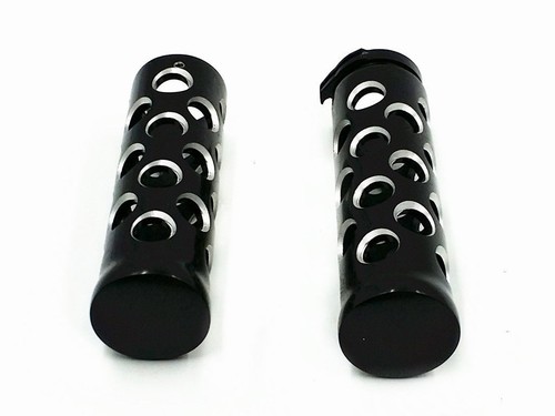 1" Round Handlebar Hand Grips Cruiser Chopper Bobber ForCafe Racer Old School - Picture 5 of 6