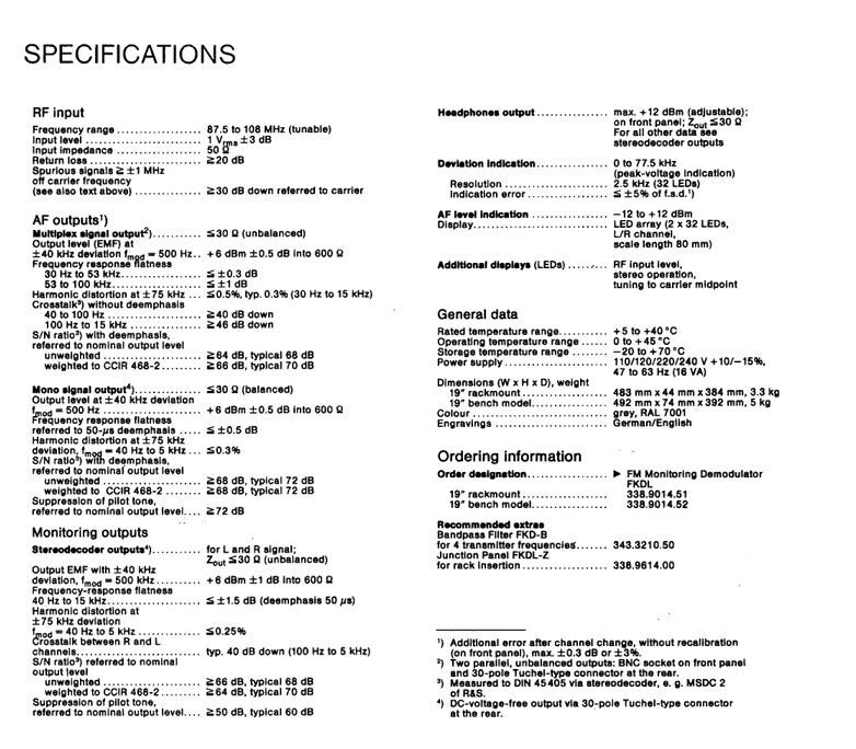 rohde & Schwarz  Monitoring demodulator FKDL - Immagine 4 di 4