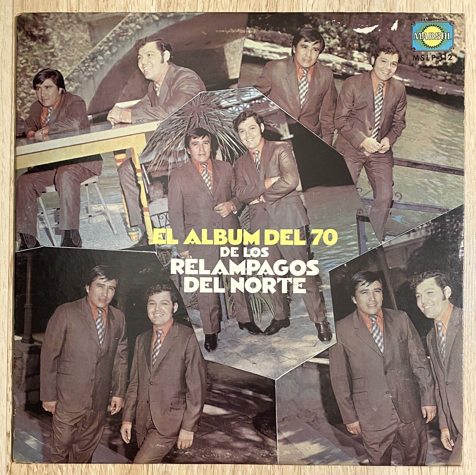 EL ALBUM DEL 70 DE LOS RELAMPAGOS DEL NORTE LP Latin Mexico Marsol Records VG