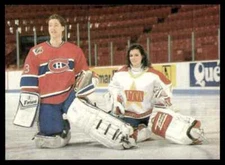 1993-94 SPORTS CONNECTIONS PROMO CARD PATRICK ROY MANON RHEAUME R68