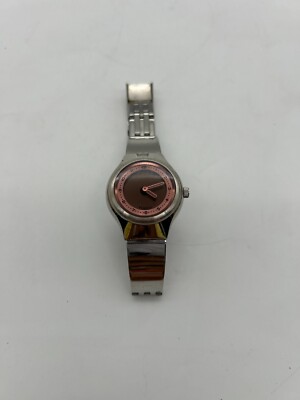 FOSSIL Big Tic Watch, Pink Face Steel Strap, JR-7877 Rare