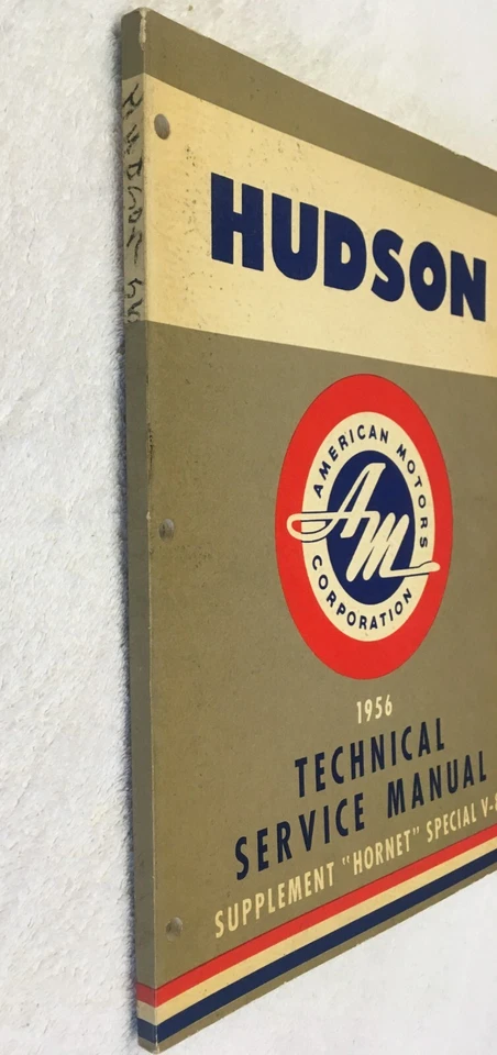 1956 Hudson Hornet Special V-8 technical service manual supplement nice original - Image 3 of 4