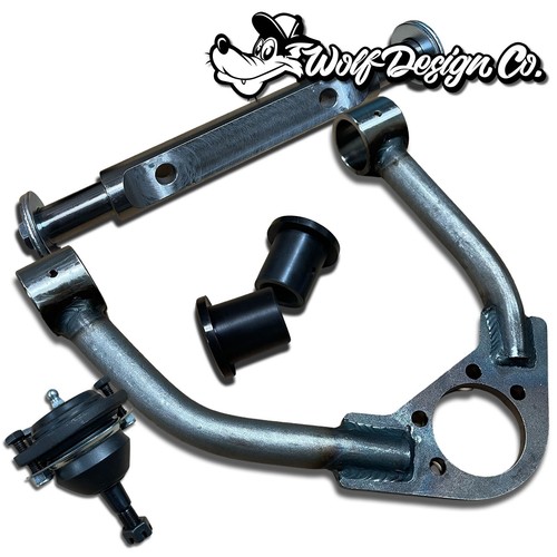 C10 Bagged Tubular Control Arms Upper & Lower 1963-1987 Centered & Narrowed - Picture 11 of 15