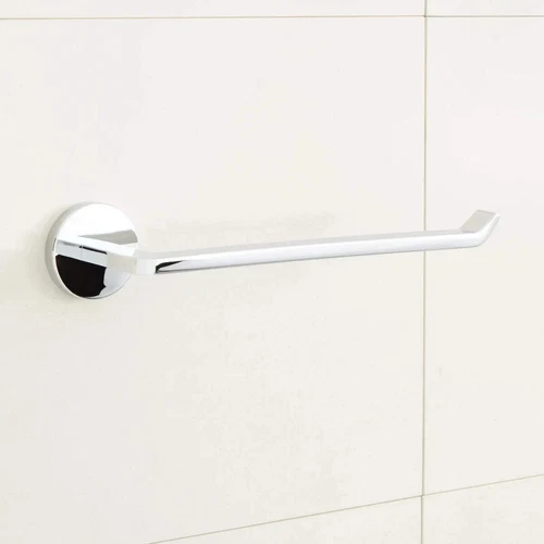 Signature Hardware SHDRTRCP Drea 10" Wall-Mounted Towel Ring, Chrome - Picture 1 of 8