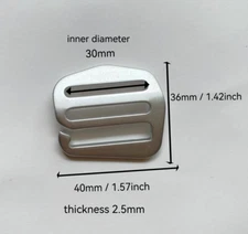 Aluminum Alloy Webbing Release G Hook Buckle Adjusters Bag Backpack Webbing Pet