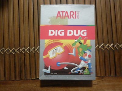 Atari 2600 Dig Dug VCS 2600 OVP (1985) mit Anleitung und Hülle / Box
