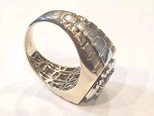 Men’s JST 10K Two Tone Gold Diamond Ring .75 CTTW Size 10.5 - Picture 6 of 9