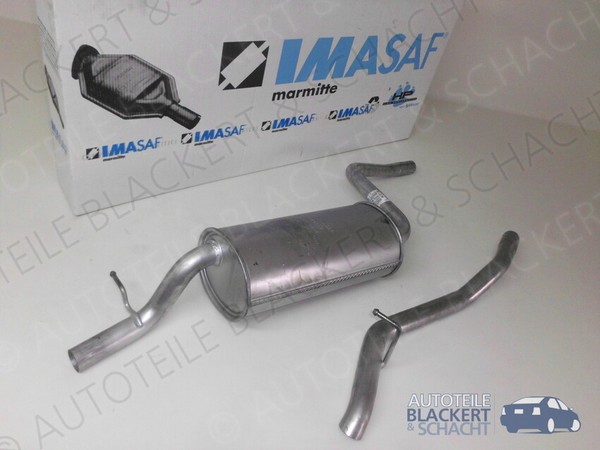Imasaf Auspuffset für Ford Focus II Turnier 1.4+1.6 2004-2012|Mitteltopf+Endrohr-image